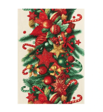 Kuchyňská utěrka 50x60cm s vánočním motivem ozdoby