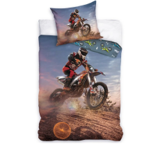 Bavlnené obliečky Motokros Závod v Púšti 140x200/70x90 cm