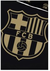 Fotbalové povlečení FC Barcelona Gradient Black 140x200/70x90 cm