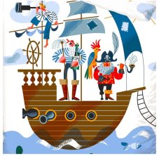 Detské obliečky Pirátská Výprava 140x200/70x80 cm