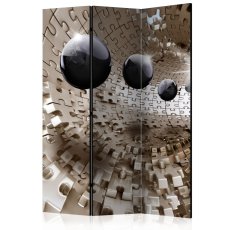 Artgeist Paraván - Golden Jigsaw [Room Dividers]
