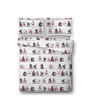 Hřejivé povlečení z mikroflanelu Sleep Well PMF 025 – Kočky na střeše