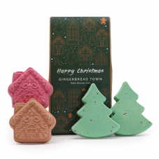 Vianočné Darčekové Balenie Bômb do Kúpeľa - Perníkové Mesto