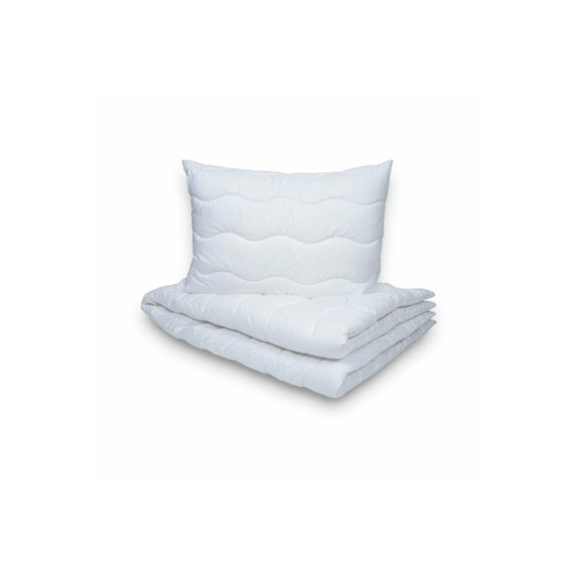 MEDICAL 100% MicroFiber, paplón s vankúšom, celoročný set, 70x90/140x200 cm