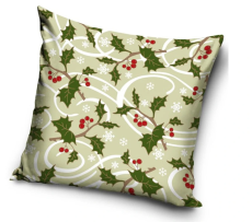 Vianočný vankúš 40x40 cm Cesmínová Romance