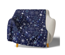 Mikroplyšová deka Ledové Vločky 150x200 cm