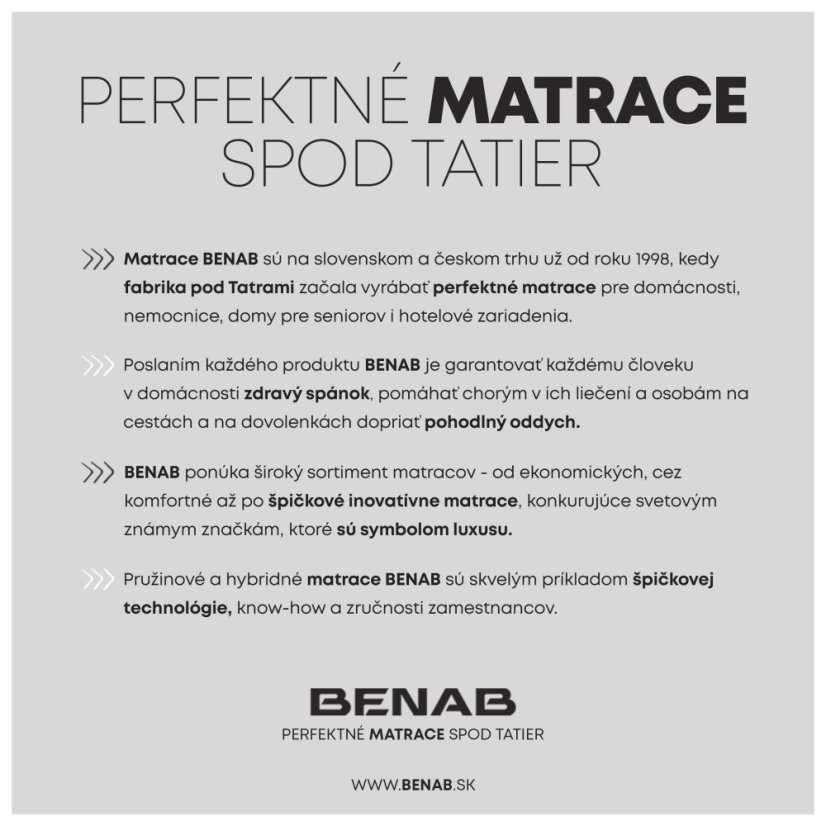 Benab Dětský Matrac BAMBINO LATEX 120x60 cm