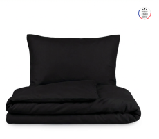 Bavlnené obliečky – jednofarebné 100 % bavlna Čierne