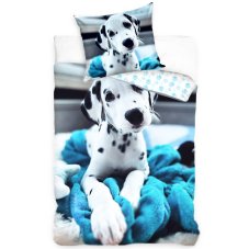 Bavlnené obliečky Pes Dalmaín 140x200/70x90 cm