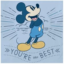 Obliečky do postieľky Mickey Mouse si Najlepší  100x135/40x60 cm