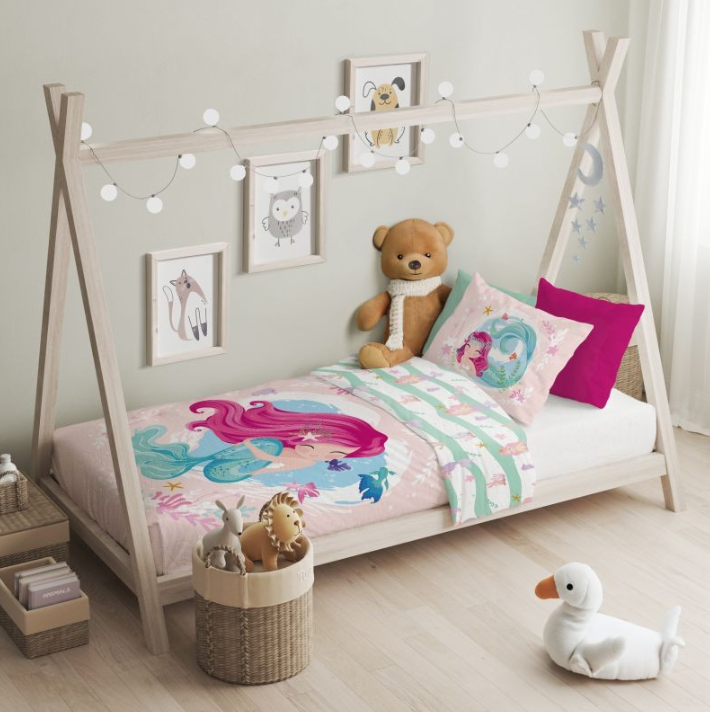 Obliečky do postieľky Morská víla 100/135, 40/60