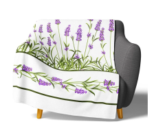 Mikroplyšová deka Levandulová Zahrada 150x200 cm