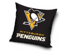Polštářek NHL PITTSBURGH PENGUINS BLACK 40x40 cm