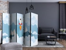 Artgeist Paraván - Rocket in the Clouds [Room Dividers]