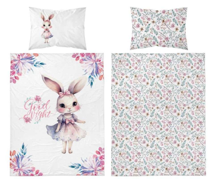 Bambusové povlečení do postýlky Zaječice 100/135, 40/60 cm