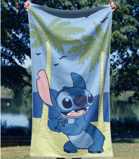 Dětská osuška   Lilo a Stitch Zábava na Pláži  70x140 cm