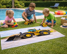 Froté osuška Kolový Nakladač 70x140 cm