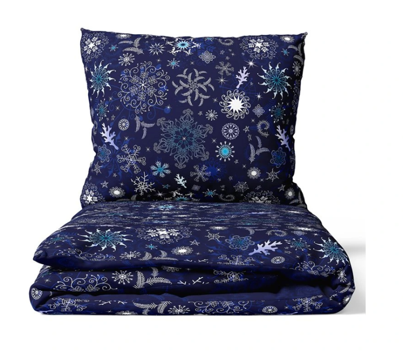 Bavlněné povlečení Ledové Vločky  140x200/70x90 cm