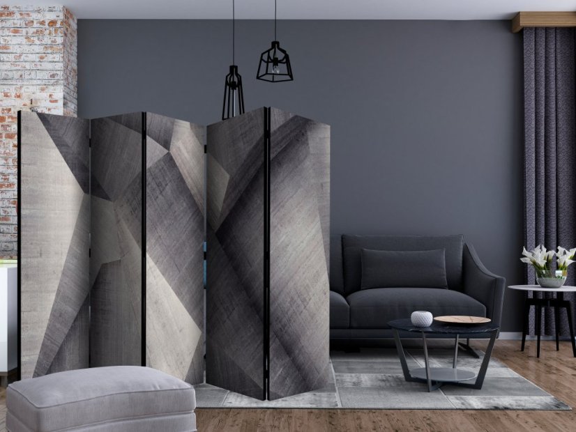 Artgeist Paraván - Abstract concrete blocks [Room Dividers]