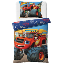 Detské obliečky Plamienok a Štvorkoláci Pripravený na závod 140x200/70x90 cm