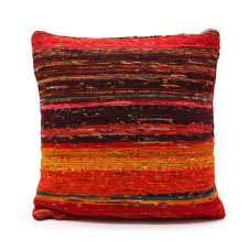 Patchworková Obliečka na Vankúš - 40x40cm - Sýta červená