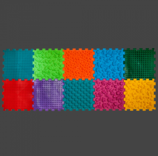 Masážní ortopedická podložka Puzzle "Mix" 10 prvků