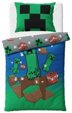 Dětské povlečení Minecraft Creeper Explode 140x200/70x90 cm