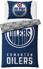 HOKEJOVÉ POVLEČENÍ NHL Edmonton Oilers Shields 140x200/70x90 cm