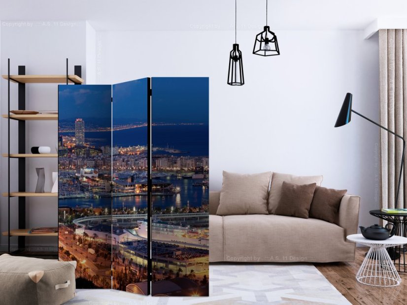 Artgeist Paraván - Illuminated Barcelona [Room Dividers]