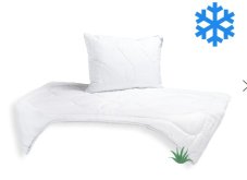 SET Přikrývka Aloe Vera 140x200cm zimní 1300g + Polštář UNICO AloeVera 70x90cm 900g