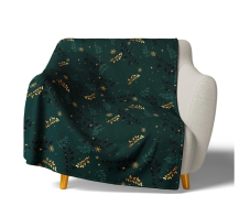 Mikroplyšová deka Zlaté Větvičky 150x200 cm