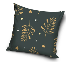 Vianočný vankúš 40x40 cm Šedé Kúzlo Imelo