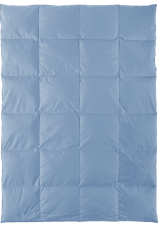 Prikrývka 100 % husacie perie  200x220 cm, 2500 g modrá sypka
