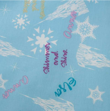 Jerry Fabrics Obliečka do postieľky Ľadové Kráľovstvo Light blue 03 baby 100x135 / 40x60 cm