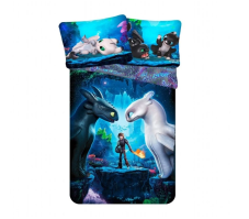 Obliečky Jak vycvičit draka 140x200, 70x90 cm