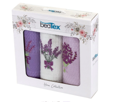 Dárková sada vaflových utěrek 3 ks Levandule