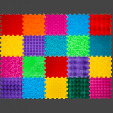 Masážna ortopedická podložka Puzzle "Mega Mix" 20 prvkov