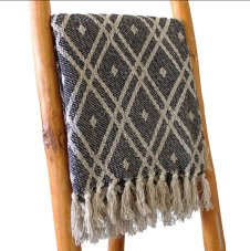 Boho Pohodlný Přehoz - 125 x 150 cm - Černo-Béžová Regentská