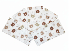 Látková plena 70x70 cm Méďa šíp (balení 5 ks)