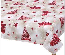 Vianočný obrus stromček červený