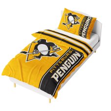 Mikroplyšové povlečení NHL Pittsburgh Penguins Belt 140x200/70x90 cm