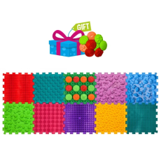 Masážní podložka Ortek Mix Puzzles, 10 dílků + bezplatné vzory