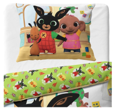 Detské obliečky Zajačik Bing a Sula v Škôlke 140x200/70x90 cm