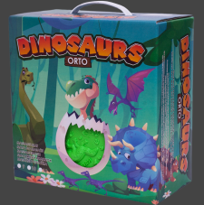 Masážní podložka Ortek Dinosauři Puzzle 12 prvků