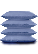 Vankúš husacie páperie 70x90, 1300g modrá sypka