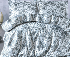 Brotex Francúzske obliečky Satén 200x200, 70x90cm Derin Grey
