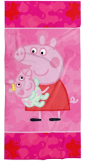 Detská osuška Prasiatko Pepina Sestrička Evička 70x140 cm