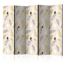 Artgeist Paraván - Golden Feathers [Room Dividers]