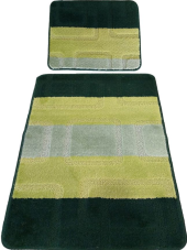 Protišmyková kúpeľňová predložka zelená - set Montana 04