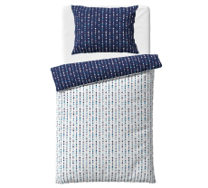 Flanelové obliečky Ľadové Bodky 140x200/70x90 cm